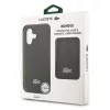 Lacoste Iconic Petit Pique MagSafe tok + kártyatartó pénztárca, Apple iPhone 17 - fekete