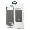 Lacoste Iconic Petit Pique MagSafe tok + kártyatartó pénztárca, Apple iPhone Air - fekete