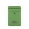 Lacoste Iconic Petit Pique MagSafe tok + kártyatartó pénztárca, Apple iPhone 17 Pro - zöld