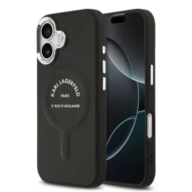 Karl Lagerfeld PU RSG Logo MagSafe tok, iPhone 17 - fekete