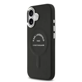 Karl Lagerfeld PU RSG Logo MagSafe tok, iPhone 17 - fekete
