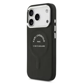   Karl Lagerfeld PU RSG Logo MagSafe tok, iPhone 17 Pro Max - fekete