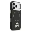 Karl Lagerfeld PU Karl and Choupette Heads Pins MagSafe tok, iPhone 17 Pro Max - fekete