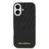 Karl Lagerfeld Grained PU Repeated Logo MagSafe tok,  iPhone 17 - fekete