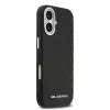Karl Lagerfeld Grained PU Repeated Logo MagSafe tok,  iPhone 17 - fekete