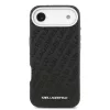 Karl Lagerfeld Grained PU Repeated Logo MagSafe iPhone Air tok – fekete