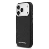 Karl Lagerfeld Grained PU Repeated Logo MagSafe tok,  iPhone 17 Pro Max - fekete