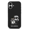 Karl Lagerfeld Liquid Silicone K&CH Sketch MagSafe tok, iPhone 17 - fekete