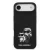 Karl Lagerfeld Liquid Silicone K&CH Sketch MagSafe tok, iPhone Air - fekete