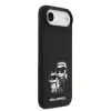 Karl Lagerfeld Liquid Silicone K&CH Sketch MagSafe tok, iPhone Air - fekete