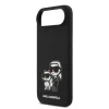 Karl Lagerfeld Liquid Silicone K&CH Sketch MagSafe tok, iPhone Air - fekete