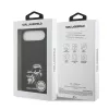 Karl Lagerfeld Liquid Silicone K&CH Sketch MagSafe tok, iPhone Air - fekete