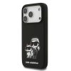 Karl Lagerfeld Liquid Silicone K&CH Sketch MagSafetok, iPhone 17 Pro - fekete