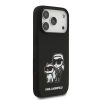 Karl Lagerfeld Liquid Silicone K&CH Sketch MagSafetok, iPhone 17 Pro - fekete