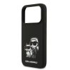 Karl Lagerfeld Liquid Silicone K&CH Sketch MagSafetok, iPhone 17 Pro - fekete