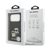 Karl Lagerfeld Liquid Silicone K&CH Sketch MagSafetok, iPhone 17 Pro - fekete
