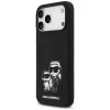 Karl Lagerfeld Liquid Silicone K&CH Sketch MagSafe tok, iPhone 17 Pro Max - fekete