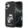 Karl Lagerfeld IML Aquarelle Karl and Choupette tok, iPhone 17 - fekete
