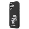 Karl Lagerfeld IML Aquarelle Karl and Choupette tok, iPhone 17 - fekete