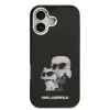 Karl Lagerfeld IML Aquarelle Karl and Choupette tok, iPhone 17 - fekete
