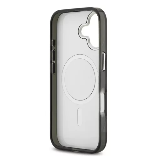 Karl Lagerfeld IML Aquarelle Karl and Choupette tok, iPhone 17 - fekete