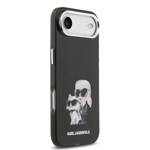 iPhone Air Karl Lagerfeld IML Aquarelle Karl and Choupette tok - fekete