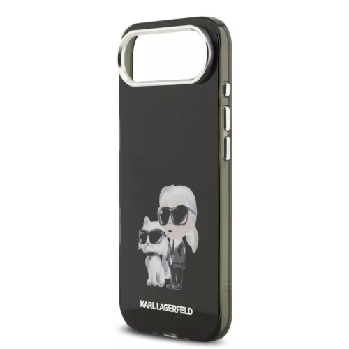 iPhone Air Karl Lagerfeld IML Aquarelle Karl and Choupette tok - fekete