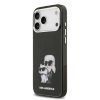 Karl Lagerfeld IML Aquarelle Karl and Choupette tok, iPhone 17 Pro - fekete