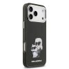 Karl Lagerfeld IML Aquarelle Karl and Choupette tok, iPhone 17 Pro - fekete