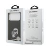 Karl Lagerfeld IML Aquarelle Karl and Choupette tok, iPhone 17 Pro - fekete