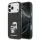 Karl Lagerfeld IML Aquarelle Karl and Choupette tok, iPhone 17 Pro Max - fekete