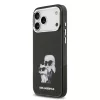 Karl Lagerfeld IML Aquarelle Karl and Choupette tok, iPhone 17 Pro Max - fekete