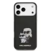 Karl Lagerfeld IML Aquarelle Karl and Choupette tok, iPhone 17 Pro Max - fekete