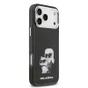 Karl Lagerfeld IML Aquarelle Karl and Choupette tok, iPhone 17 Pro Max - fekete
