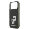 Karl Lagerfeld IML Aquarelle Karl and Choupette tok, iPhone 17 Pro Max - fekete