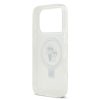 Karl Lagerfeld Ringstand Karl and Choupette MagSafe tok, iPhone 17 Pro - fehér