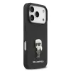 Karl Lagerfeld Fixed Glitter Metal Ikonik tok,  iPhone 17 Pro - fekete