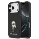 Karl Lagerfeld Fixed Glitter Metal Ikonik tok,  iPhone 17 Pro Max - fekete