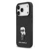 Karl Lagerfeld Fixed Glitter Metal Ikonik tok,  iPhone 17 Pro Max - fekete