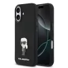 Karl Lagerfeld Liquid Silicone Metal Ikonik iPhone 17 tok – fekete