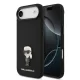 Karl Lagerfeld Liquid Silicone Metal Ikonik iPhone Air tok – fekete