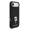Karl Lagerfeld Liquid Silicone Metal Ikonik iPhone Air tok – fekete