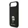 Karl Lagerfeld Liquid Silicone Metal Ikonik iPhone Air tok – fekete
