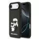 Karl Lagerfeld 3D Rubber Karl and Choupette tok, iPhone Air - fekete