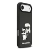 Karl Lagerfeld 3D Rubber Karl and Choupette tok, iPhone Air - fekete