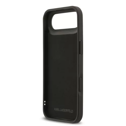Karl Lagerfeld 3D Rubber Karl and Choupette tok, iPhone Air - fekete