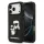 Karl Lagerfeld 3D Rubber Karl and Choupette tok,iPhone 17 Pro Max - fekete