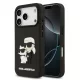 Karl Lagerfeld 3D Rubber Karl and Choupette tok,iPhone 17 Pro Max - fekete