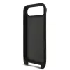 Karl Lagerfeld Saffiano Crossbody Popruh Metal Karl and Choupette tok, iPhone Air - fekete
