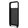 Karl Lagerfeld Saffiano Crossbody Popruh Metal Karl and Choupette tok, iPhone 17 Pro Max - fekete